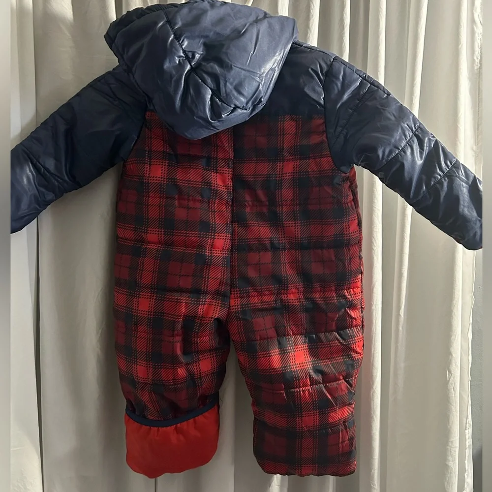 Carters Snowsuit  12 Months Blue/Red/black  $25. - Picture 7 of 7